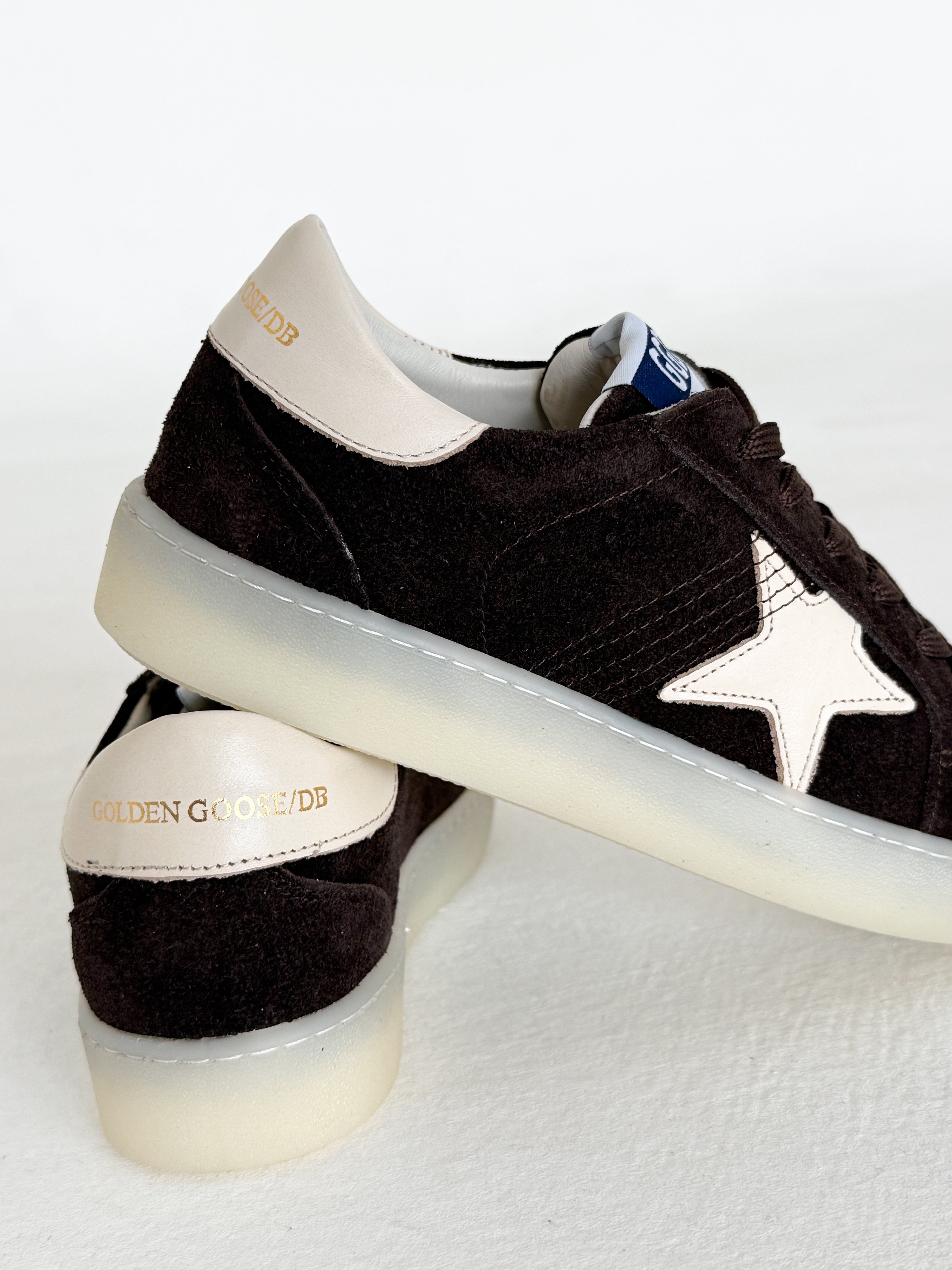 Hakiki Deri Kahverengi Süet Yıldız Detaylı Kadın Sneaker Günlük Spor Ayakkabı